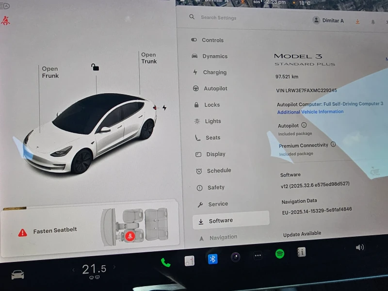 Tesla Model 3 SR+ LFP батерия, снимка 5 - Автомобили и джипове - 52275847