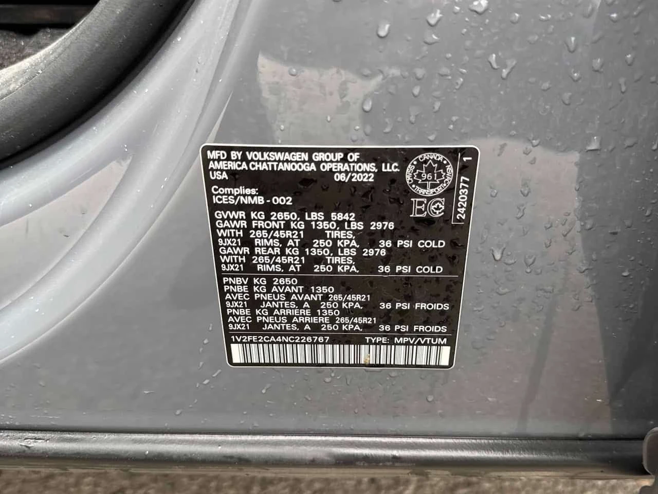VW Atlas * Execline * CARFAX * ЦЕНА ДО БГ, снимка 15 - Автомобили и джипове - 54607009