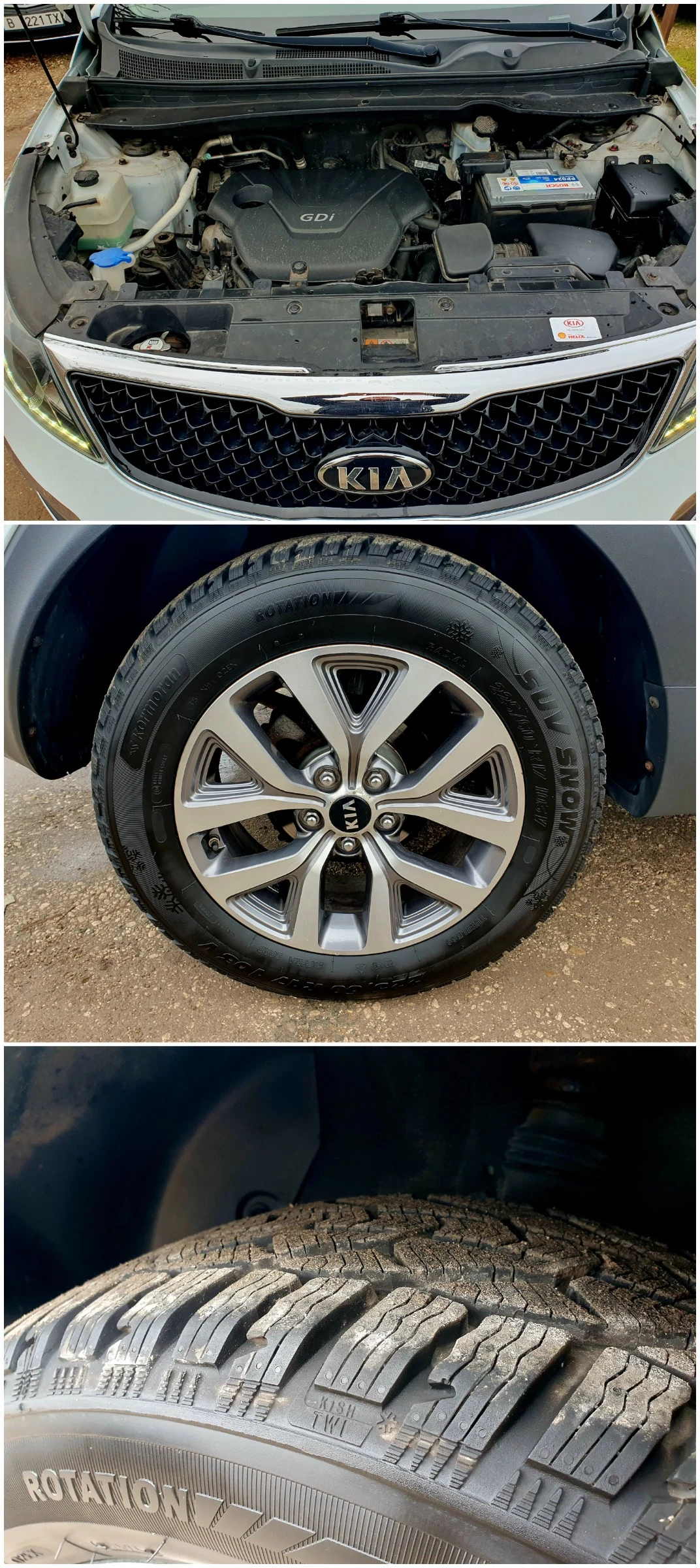 Kia Sportage 1.6i LED КАМЕРА NAVI ПОДГРЕВ НОВИ ЗИМНИ ГУМИ, снимка 17 - Автомобили и джипове - 54403757
