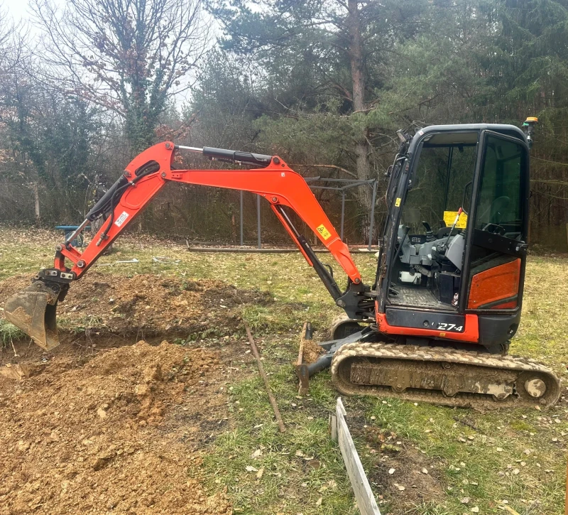 Багер Kubota U27-4, снимка 5 - Индустриална техника - 53576228