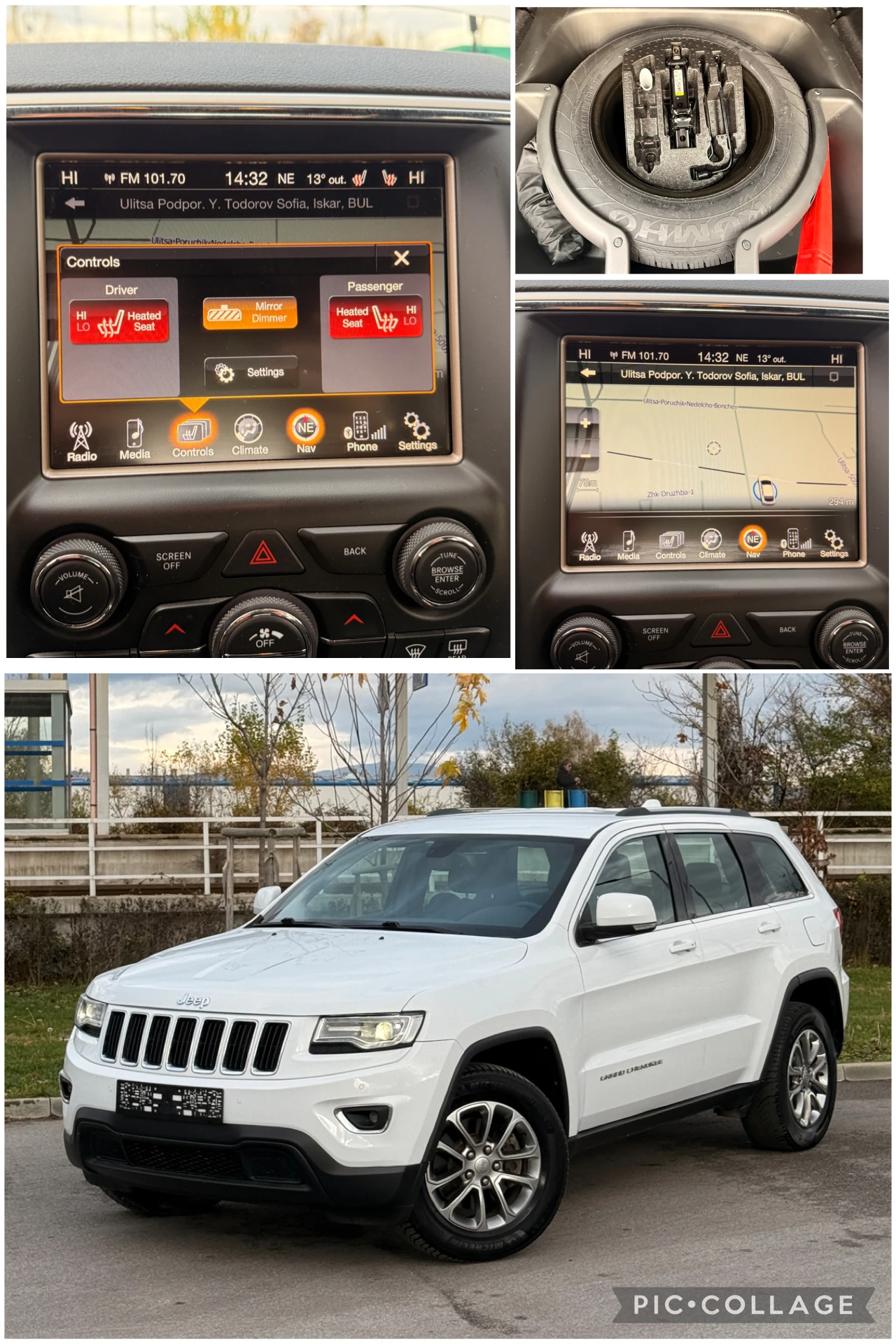 Jeep Grand cherokee 3.0CRDI* NAVI* ПОДГРЕВ* , снимка 16 - Автомобили и джипове - 56175636