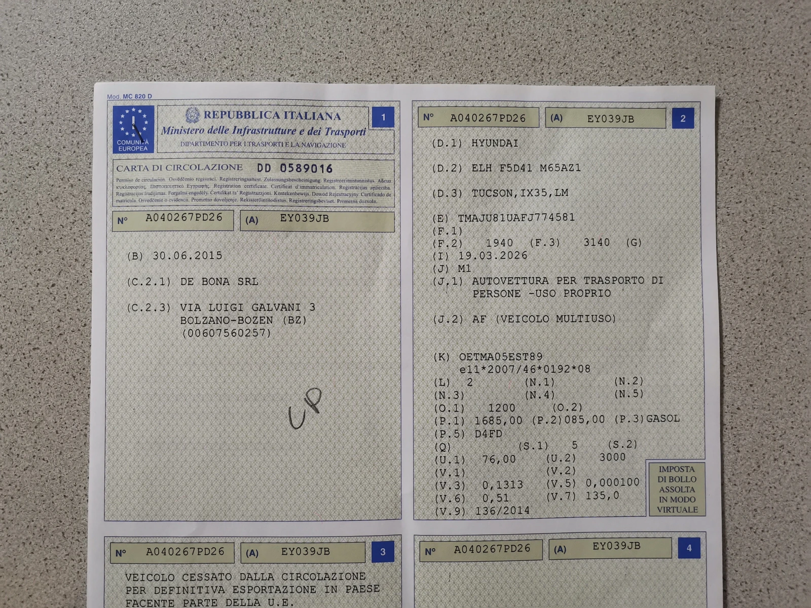 Hyundai IX35 1, 7cdti фейс, снимка 17 - Автомобили и джипове - 54321135