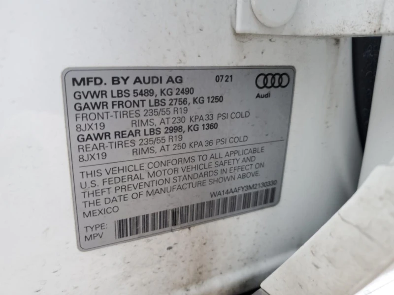 Audi Q5 2021 AUDI Q5 SPORTBACK PREMIUM , снимка 13 - Автомобили и джипове - 48702223