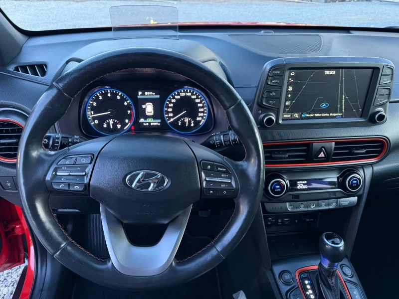 Hyundai Kona ШВЕЙЦАРИЯ 4x4 Навигация Обдухване Head Up, снимка 11 - Автомобили и джипове - 53173717