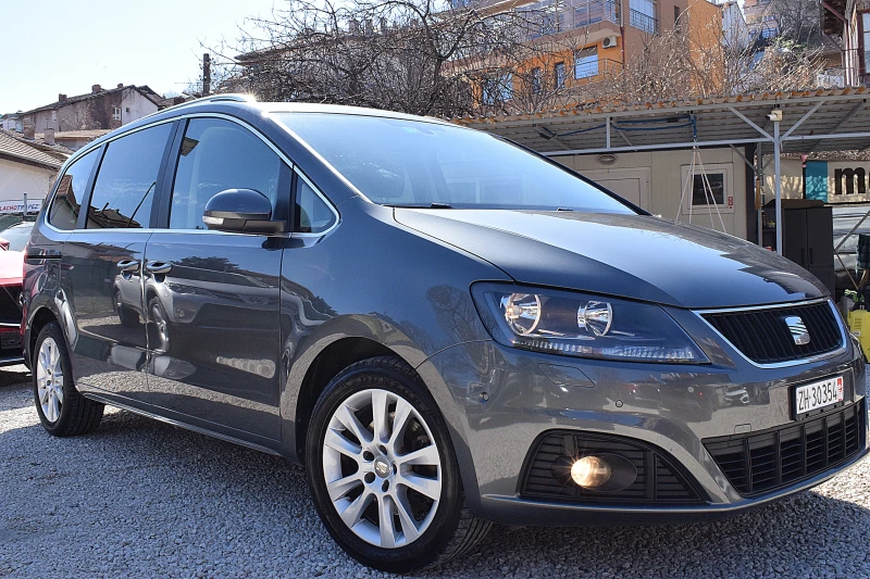 Seat Alhambra 1.4ШВЕЙЦАРИЯ/LUX/САМОПАРКИРАНЕ/НАВИ/БЛУТУТ/ТЕМПОМА, снимка 2 - Автомобили и джипове - 49425489