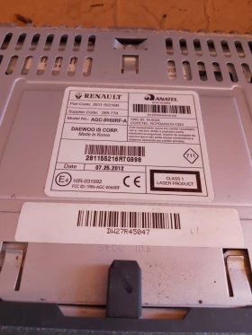 281155216R, model No AGC-0060RF-A СД за Дачия Лоджи, снимка 2 - Части - 52412639