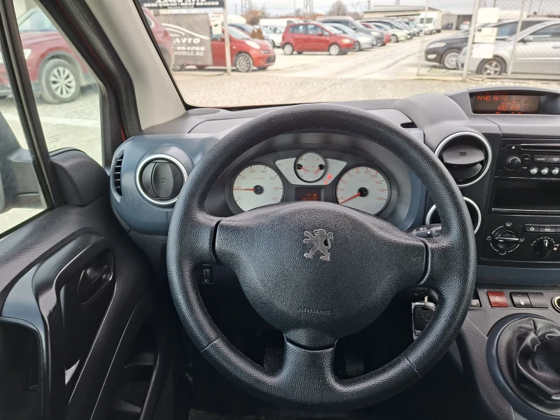 Peugeot Partner 6+ 1/1.6hdi-90/7МЕСТА/КЛИМАТИК, снимка 9 - Автомобили и джипове - 53058177