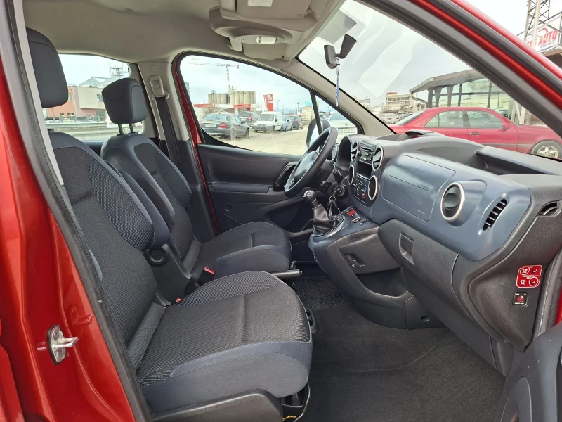 Peugeot Partner 6+ 1/1.6hdi-90/7МЕСТА/КЛИМАТИК, снимка 11 - Автомобили и джипове - 53058177