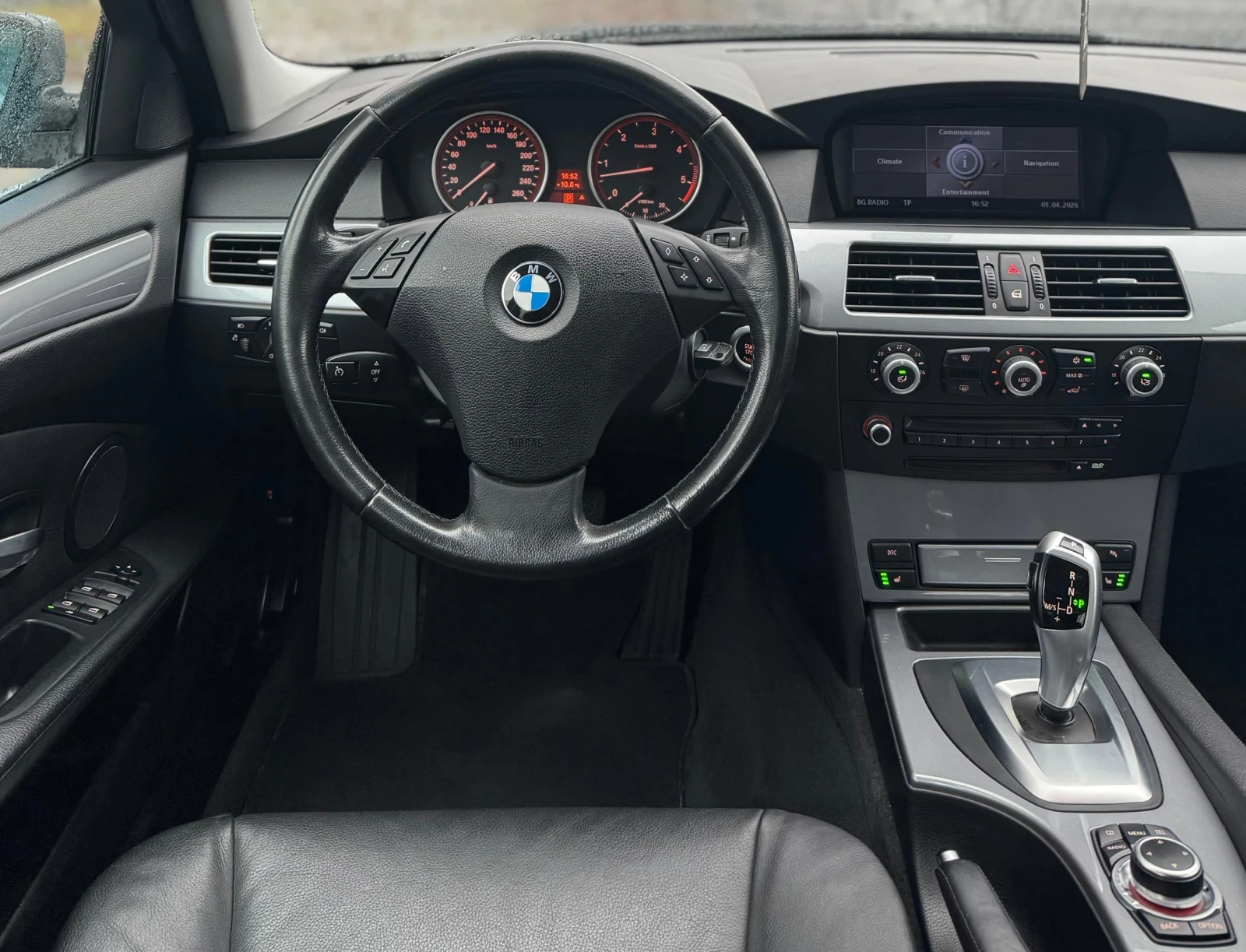 BMW 525 * 3.0D* M57* FACE* CIC* LCI* Dynamic* Кожа* Шибеда, снимка 8 - Автомобили и джипове - 54063256