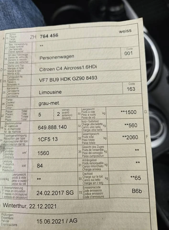 Citroen C4 AIRCROSS 1.6HDI SWISS 4* 4, снимка 3 - Автомобили и джипове - 55439294