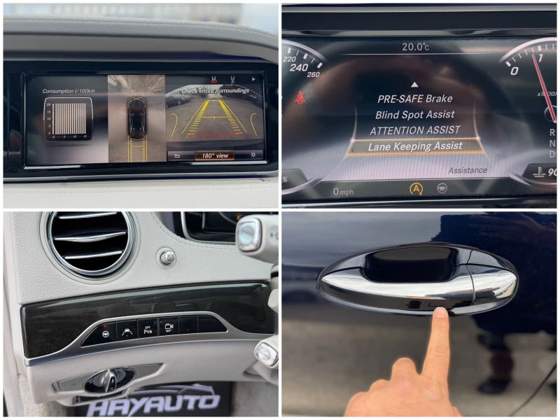 Mercedes-Benz S 350 d= 4Matic= 63 AMG= Distronic= 360* Camera= Panoram, снимка 16 - Автомобили и джипове - 52043783