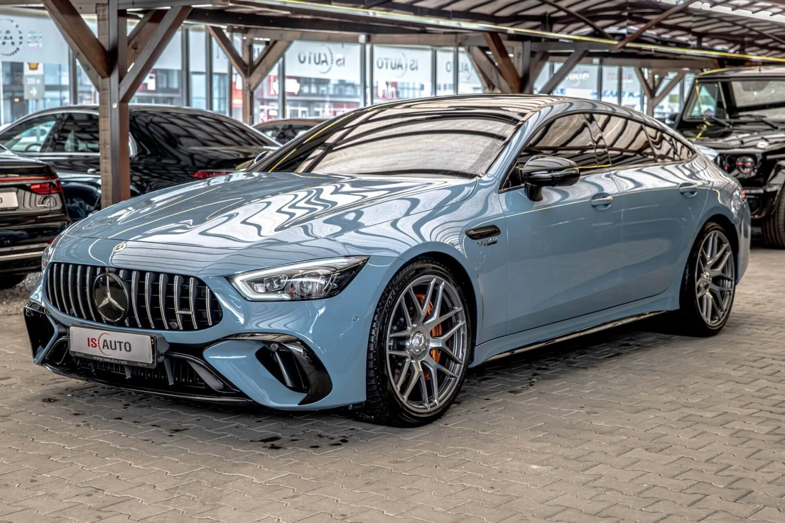 Mercedes-Benz AMG GT 63S/E-Performance/Burm/HuD/Обдух/Cerami/China blau, снимка 3 - Автомобили и джипове - 54455632