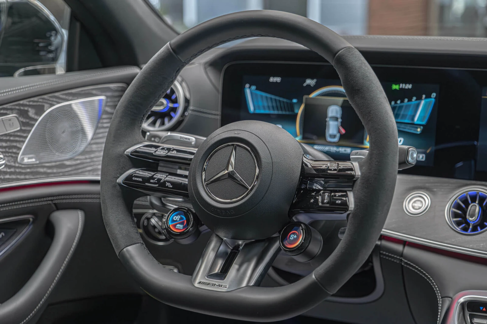 Mercedes-Benz AMG GT 63S/E-Performance/Burm/HuD/Обдух/Cerami/China blau, снимка 14 - Автомобили и джипове - 54455632