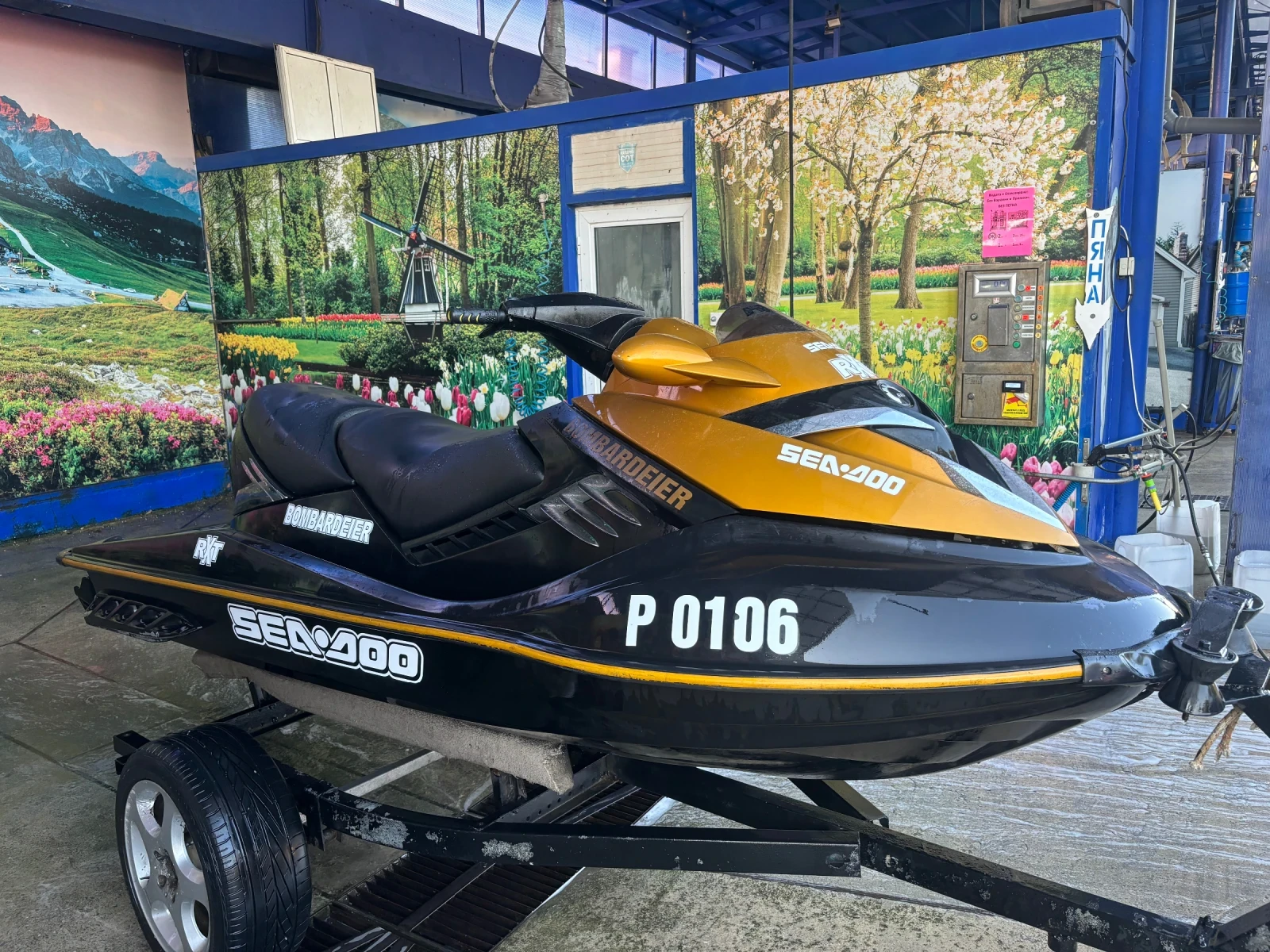 Джет Bombardier Sea Doo RXT 215 с колесар - изображение 5