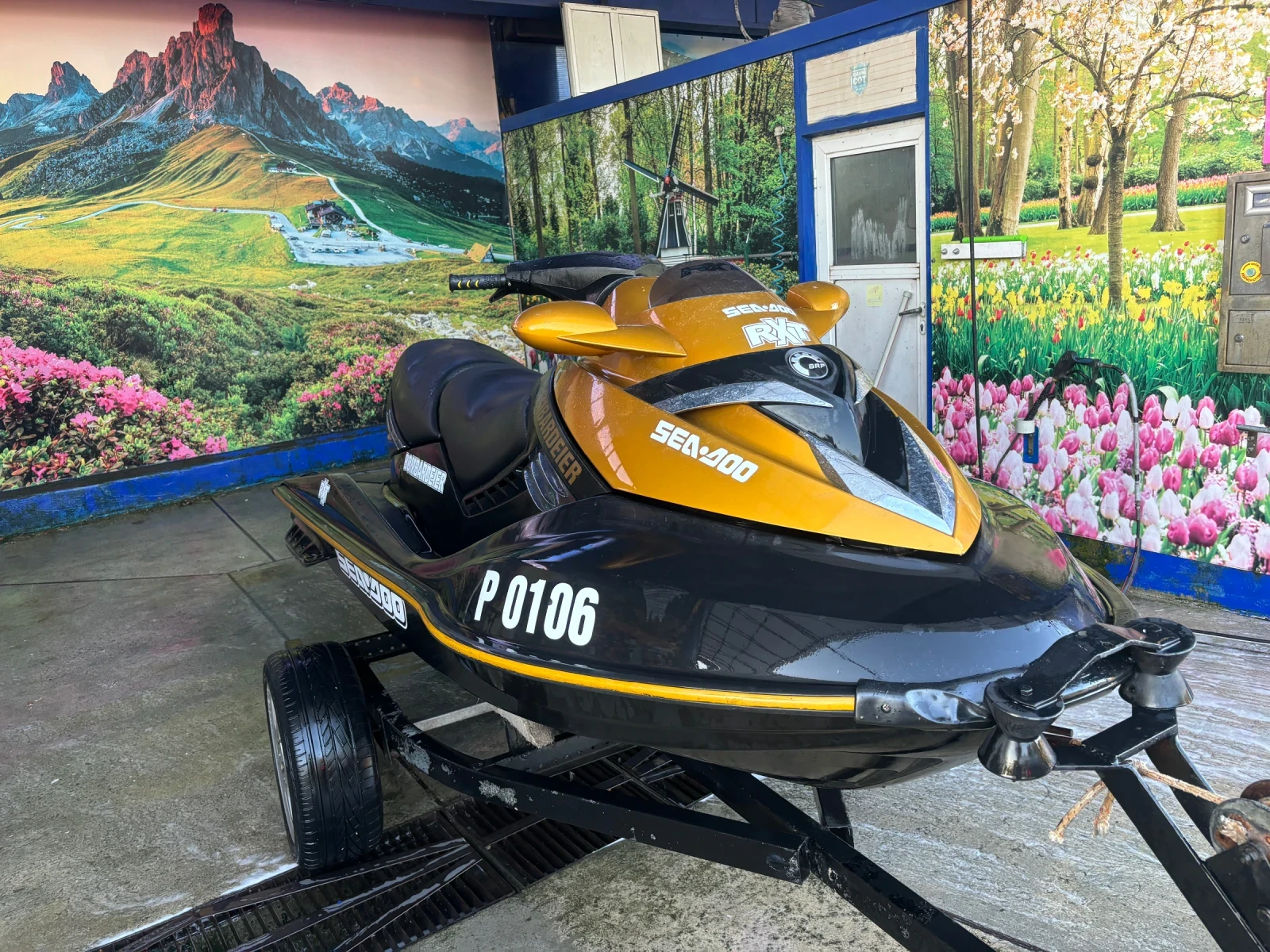 Джет Bombardier Sea Doo RXT 215 с колесар - изображение 4