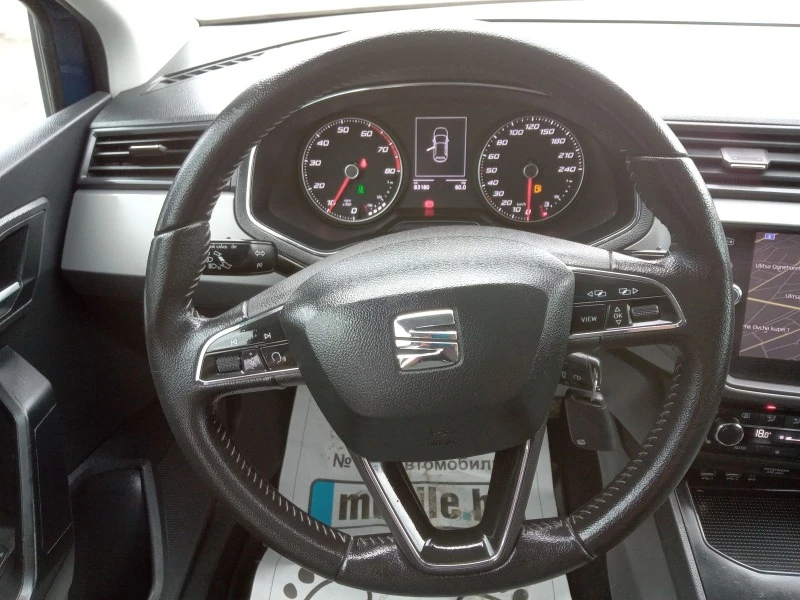 Seat Ibiza 1.0 TGI/ФАБРИЧЕН МЕТАН/NAVI/CAMERA, снимка 12 - Автомобили и джипове - 45253345