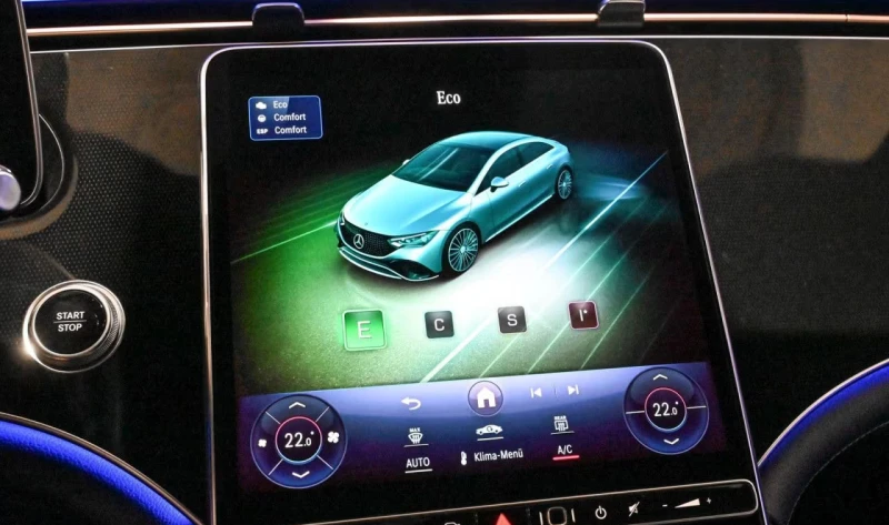 Mercedes-Benz EQE 350/ELECTRIC-ART/292HP/ADVANCED/BURM/AHK/MEMO/421g, снимка 9 - Автомобили и джипове - 51978585
