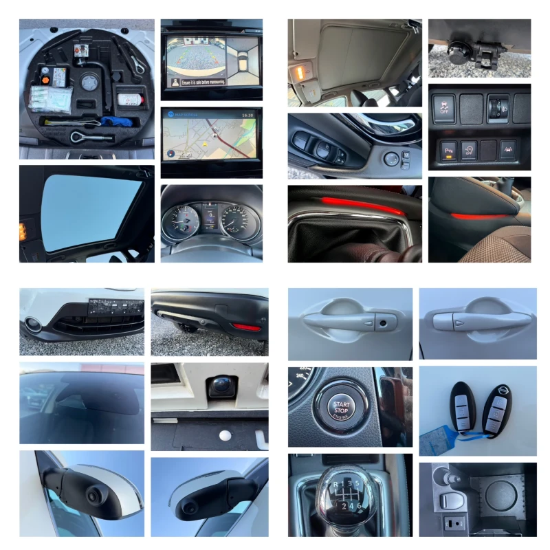 Nissan Qashqai 1.2Бензин, (4цилиндров), Connect Edition, 360Камер, снимка 16 - Автомобили и джипове - 53114116