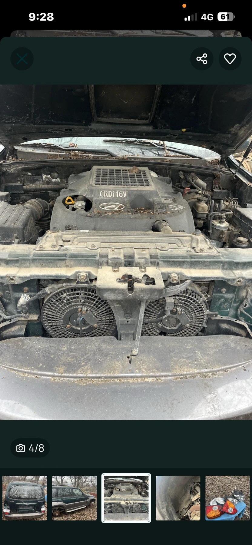 Hyundai Terracan Двигател: ?2.9 CRDI Facelift, снимка 4 - Автомобили и джипове - 56513412