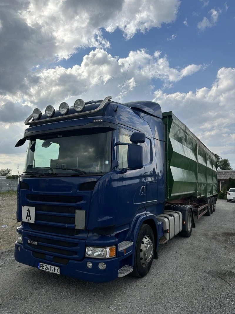 Scania R 440 ВЛЕКАЧ+ ГОНДОЛА ЗА СКРАП , снимка 2 - Камиони - 48022181