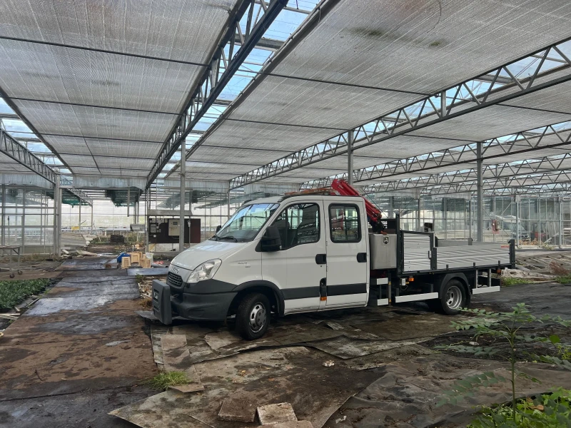 Iveco Daily 40C15 ТРОЕН САМОСВАЛ С КРАН, снимка 15 - Бусове и автобуси - 52628675