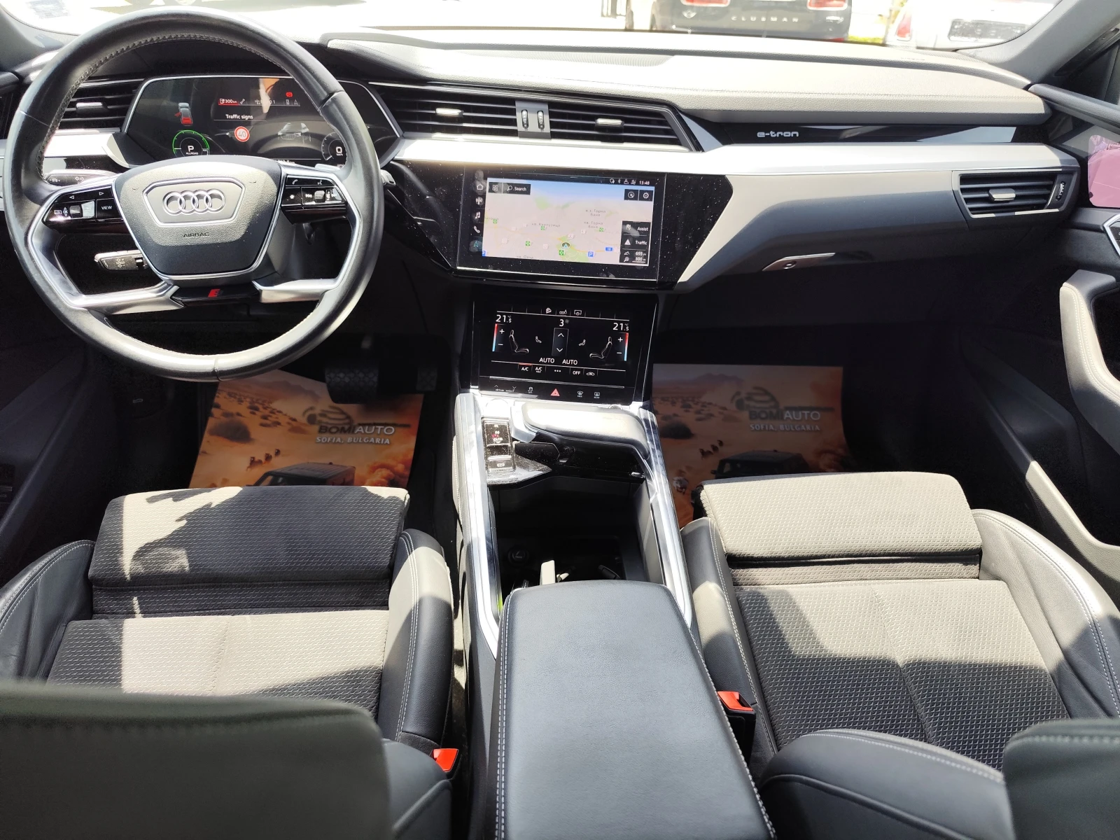 Audi E-Tron 55* CAMERA 360* QUATTRO* NAVI* ABTOMAT* S-LINE, снимка 11 - Автомобили и джипове - 54820624