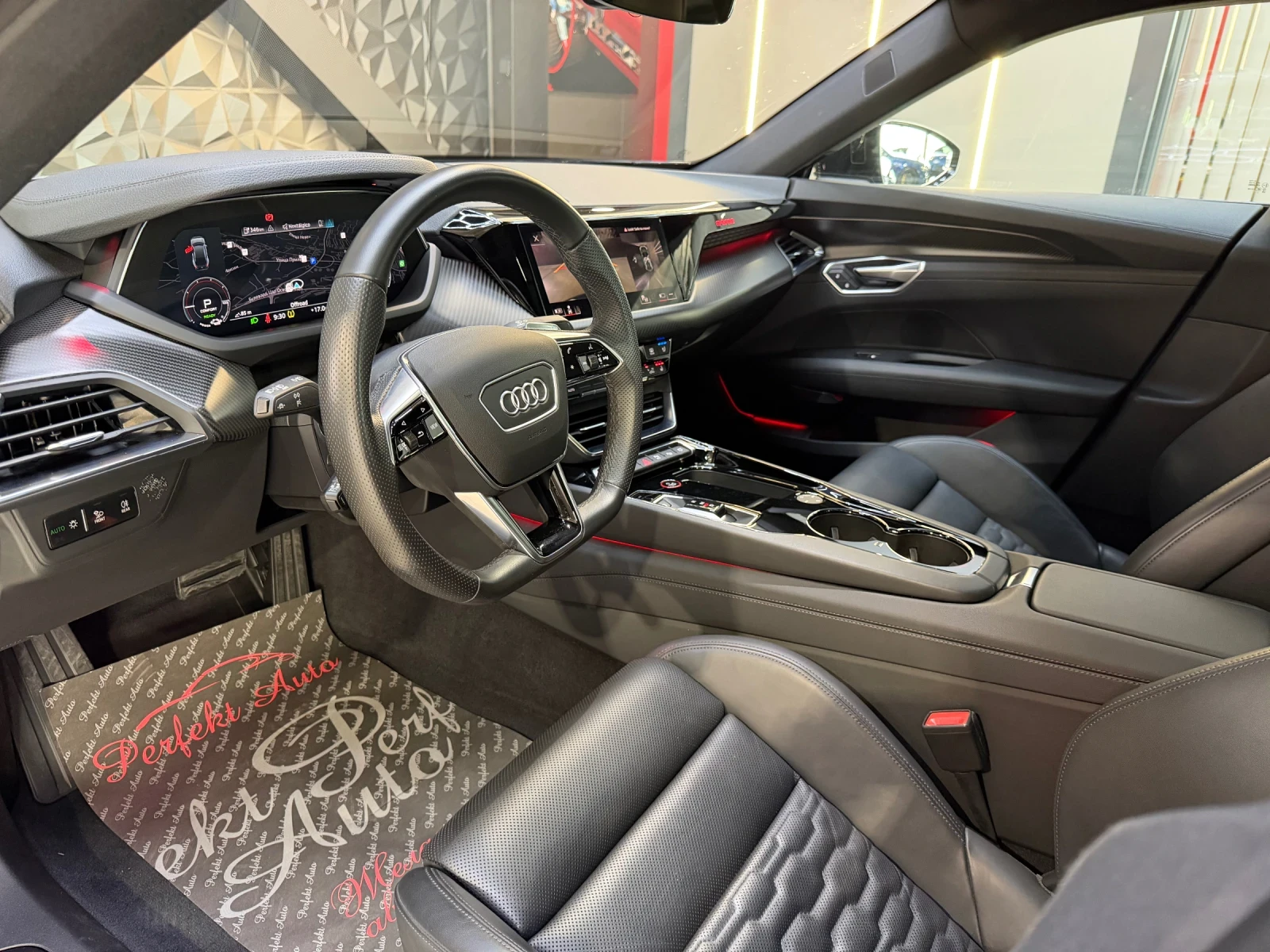 Audi E-Tron GT FULL ЕКСТРИ * B & O * HEAD UP * ПАНОРАМА * , снимка 14 - Автомобили и джипове - 54322295