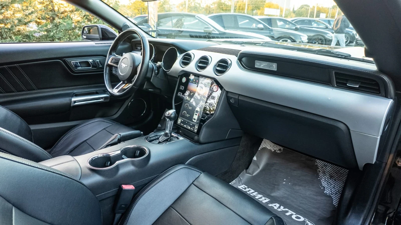 Ford Mustang 2.3 ECO BOOST CABRIO FULL BLACK LINE  100% | Mobile.bg   14