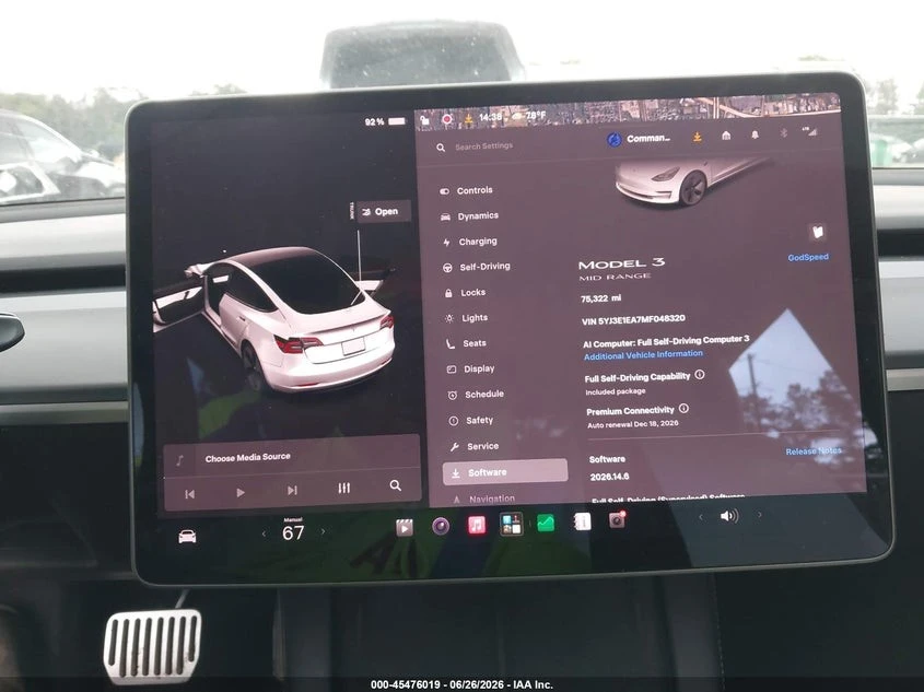 Tesla Model 3 * STANDARD RANGE PLUS* REAR-WHEEL* , снимка 14 - Автомобили и джипове - 55583900