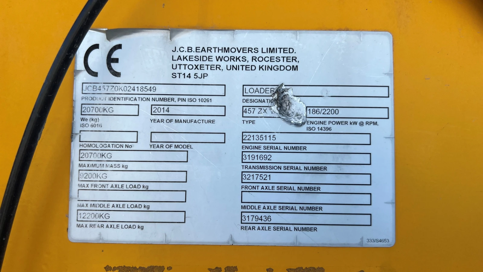 Челен товарач JCB 457, снимка 10 - Индустриална техника - 56159986