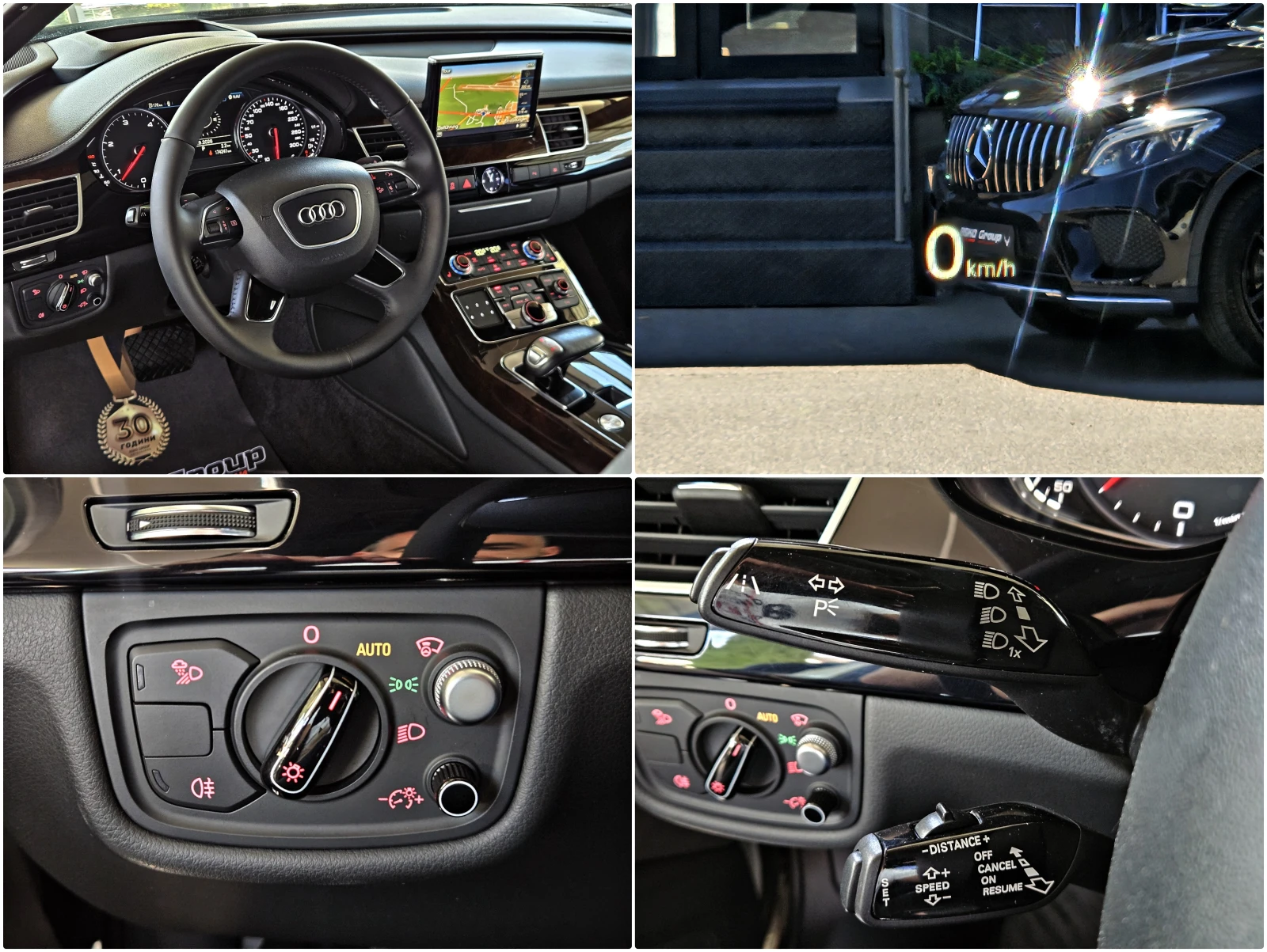 Audi A8 L/МАTRIX/DISTR/HUD/CAMERA/ВАКУУМ/ПОДГРЕВ/ПАМЕТ/LIZ, снимка 10 - Автомобили и джипове - 56117829