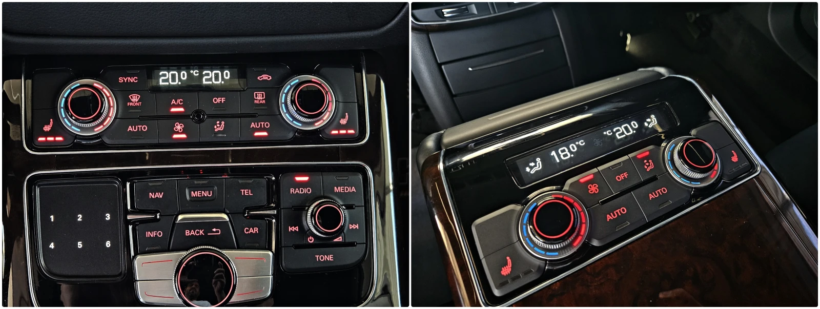 Audi A8 L/МАTRIX/DISTR/HUD/CAMERA/ВАКУУМ/ПОДГРЕВ/ПАМЕТ/LIZ, снимка 11 - Автомобили и джипове - 56117829