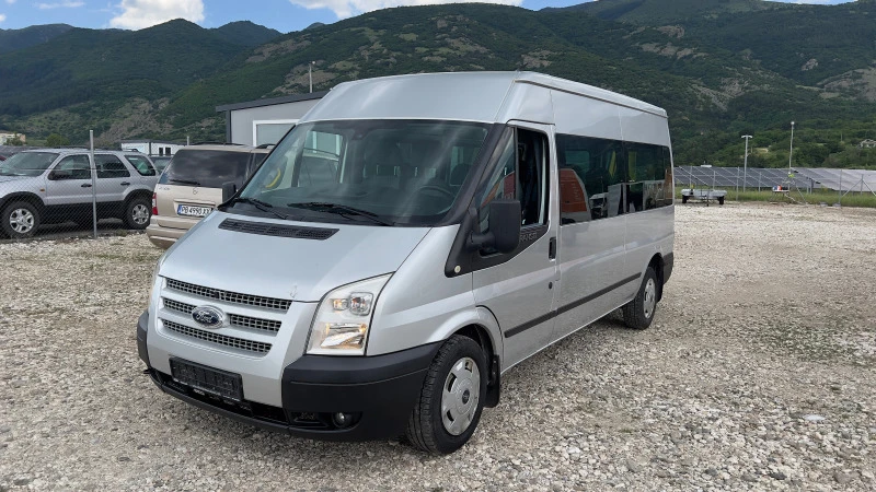 Ford Transit 2.2 140 коня 2х клима 9 места, снимка 1 - Бусове и автобуси - 46484753