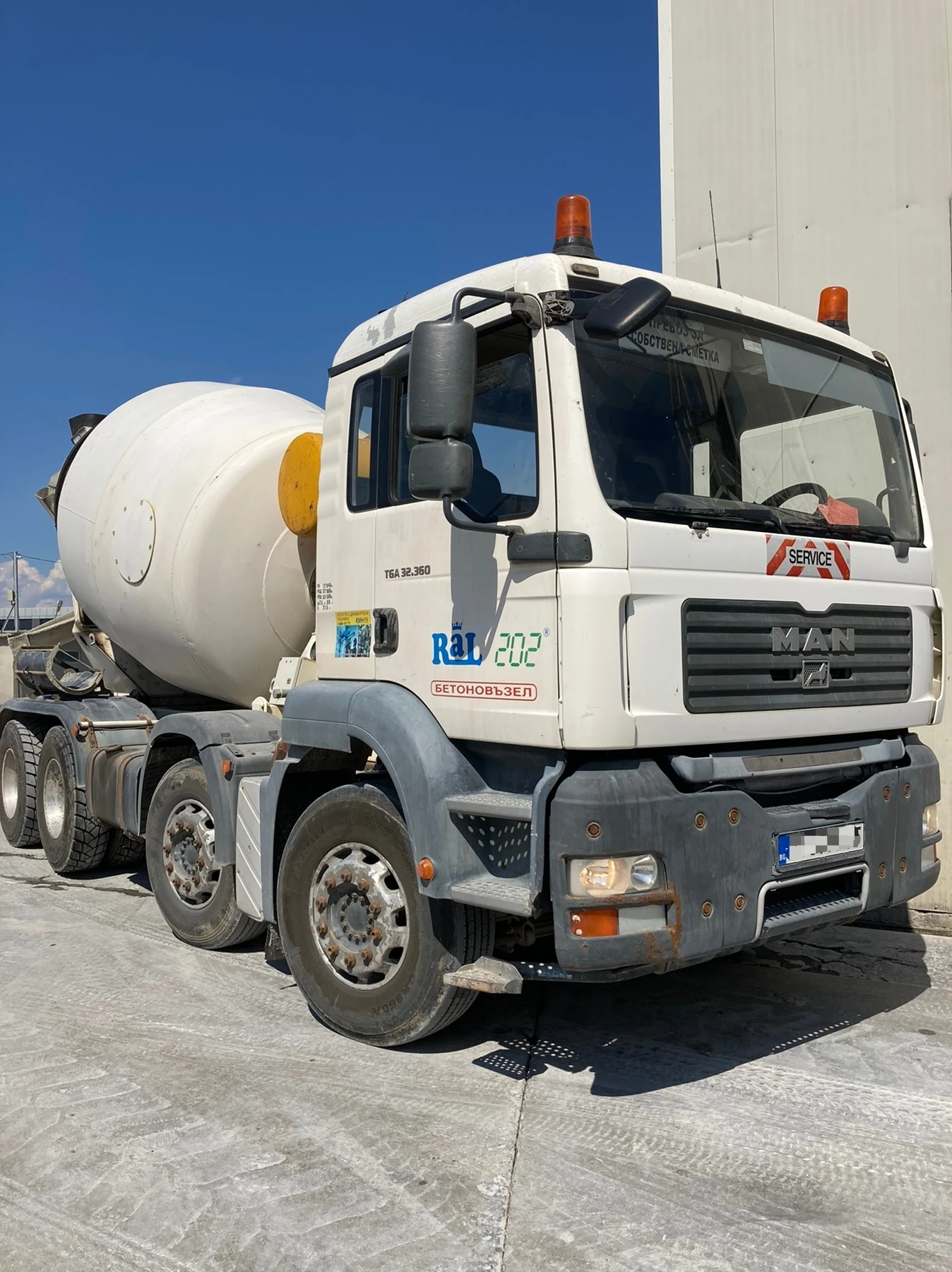 Бетон миксер Man TGA 32.360, снимка 1