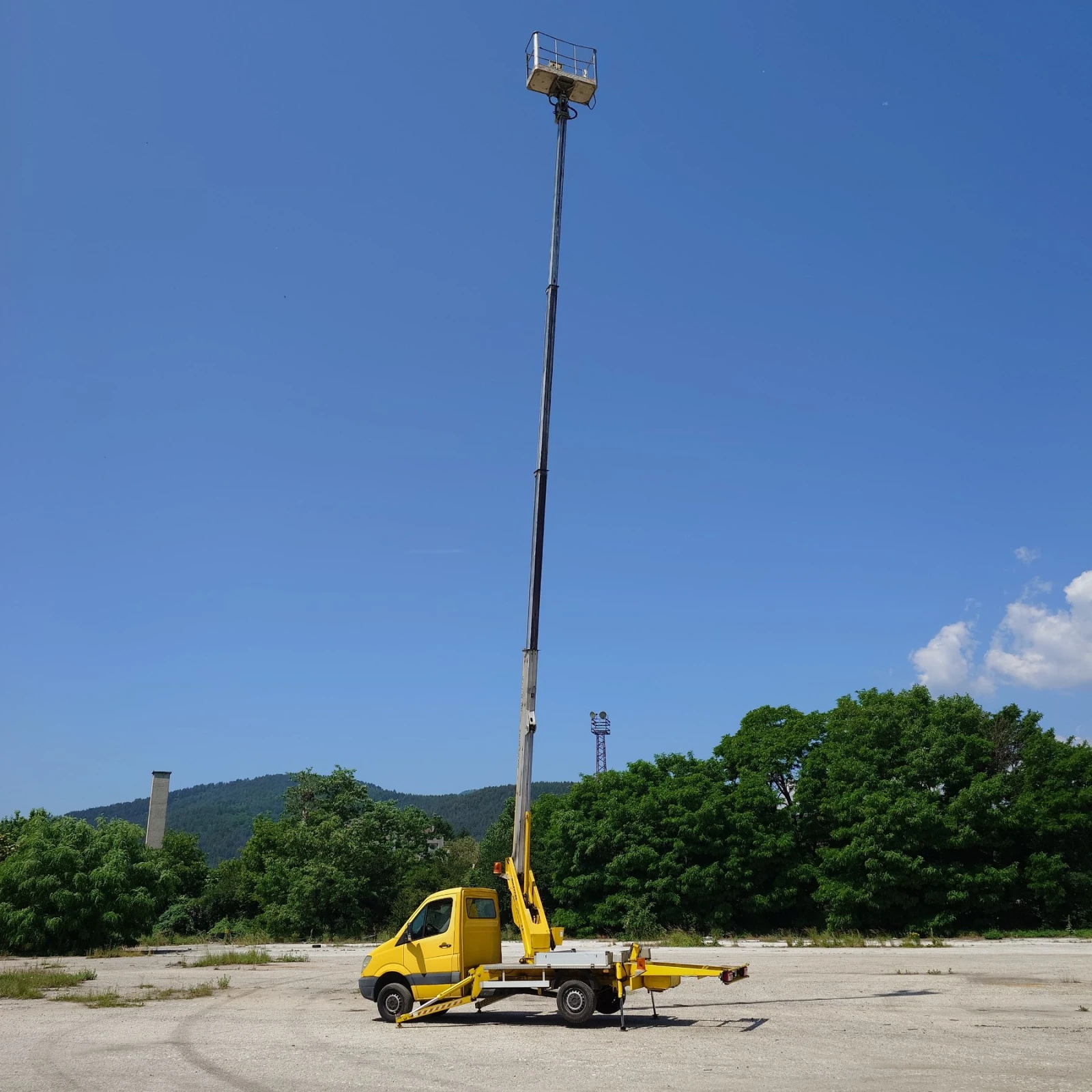 Автовишка Mercedes-Benz Multitel mt 222 az, снимка 2 - Индустриална техника - 53833243