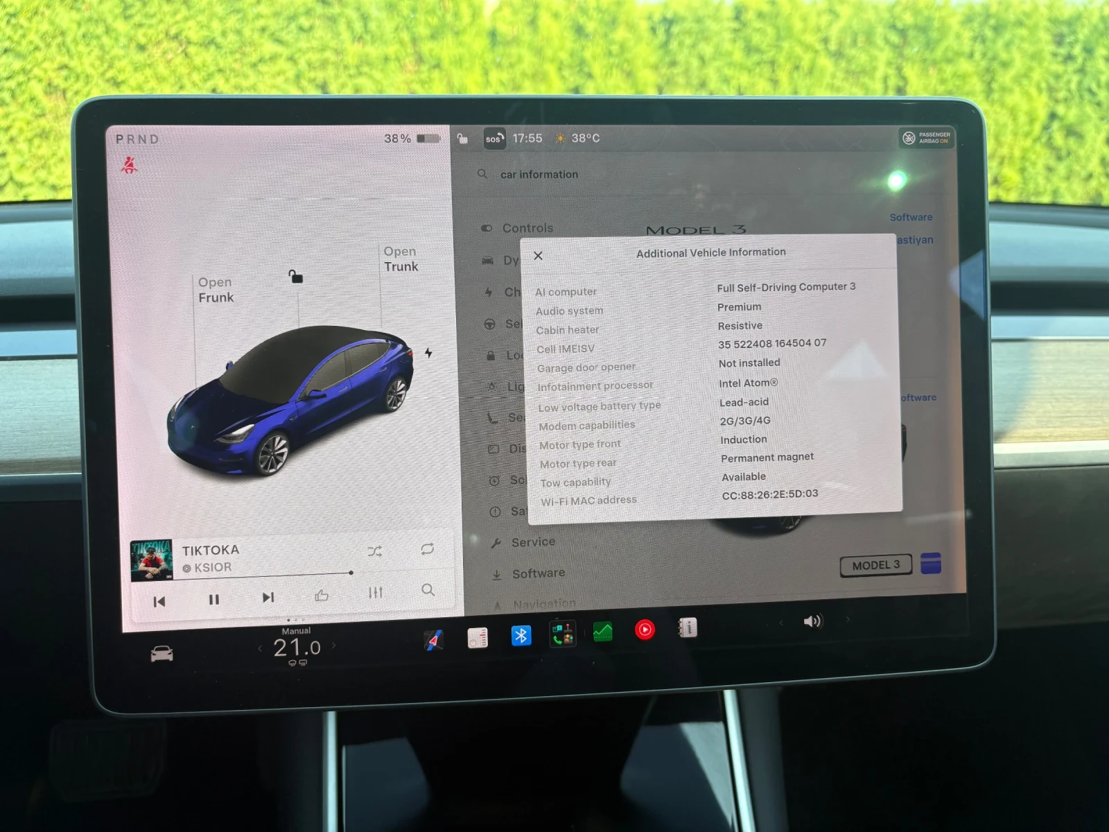 Tesla Model 3 Long Range, снимка 8 - Автомобили и джипове - 55564021