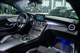 Mercedes-Benz C 43 AMG FULL BLACK LINE LED CARBON ПАНО BURM ЛИЗИНГ 100%, снимка 13