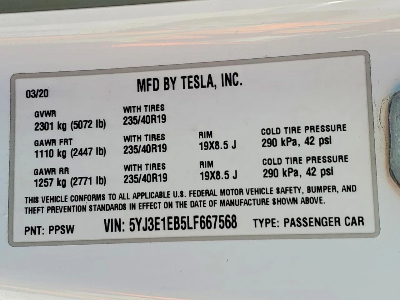 Tesla Model 3 Long Range AWD, снимка 12 - Автомобили и джипове - 54297369