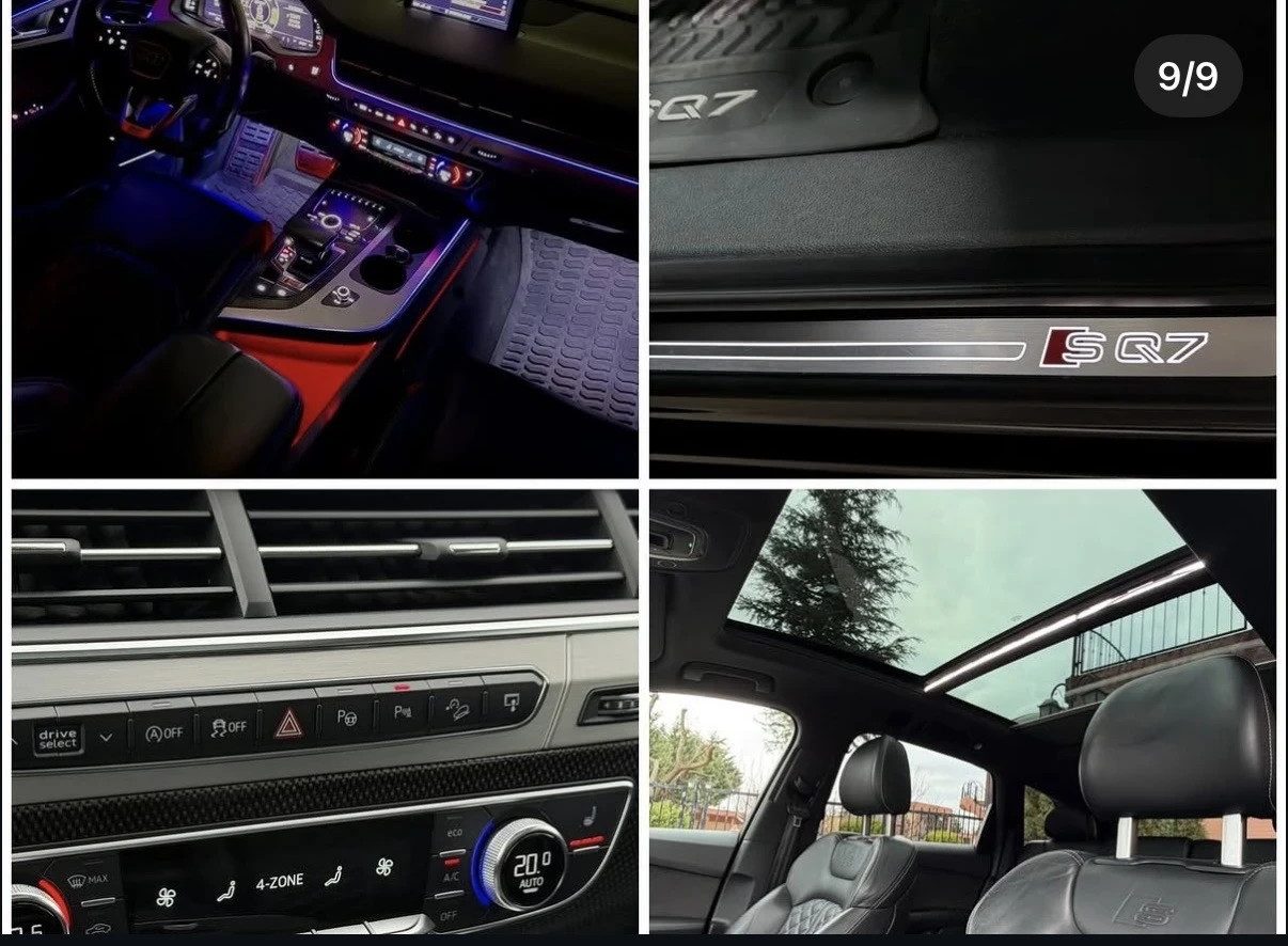 Audi SQ7 4.0 D. V8, снимка 11 - Автомобили и джипове - 54285194