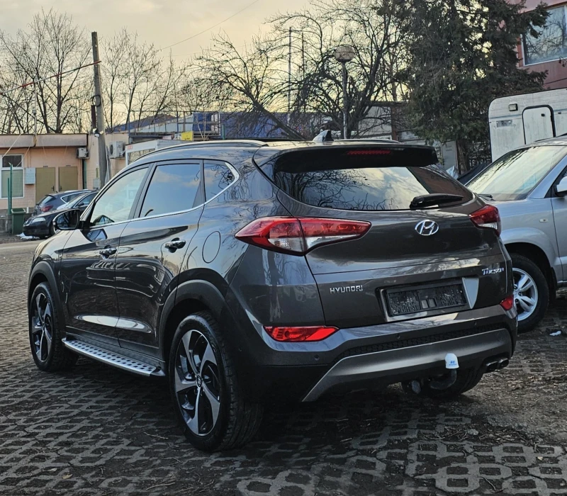 Hyundai Tucson 1.6 T-GDI 4WD 177к.с. Vertex Keyless Камера , снимка 3 - Автомобили и джипове - 48789293