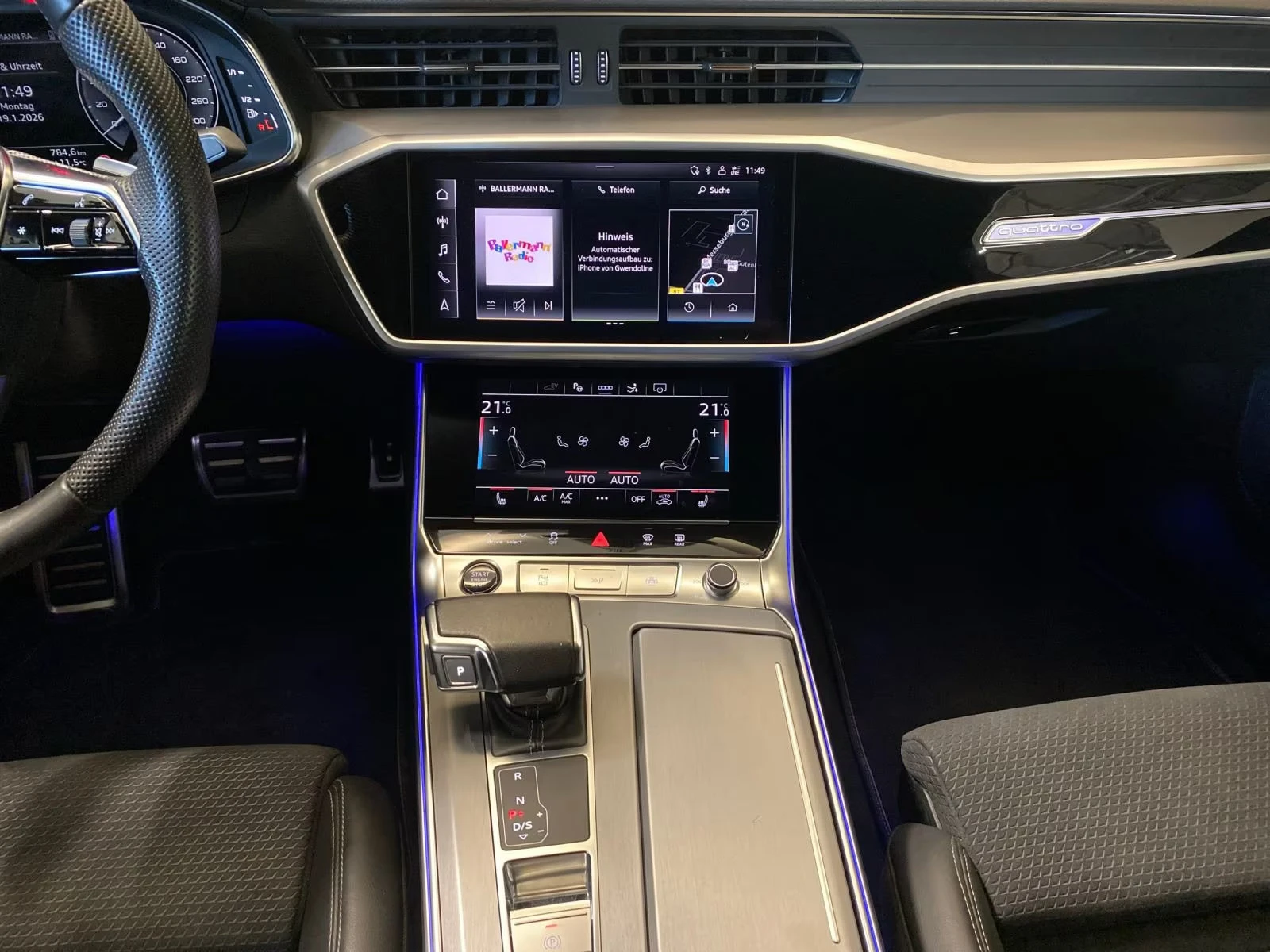 Audi A7 50PHEV/299HP/SPORTBACK/SLINE360/QUTTRO/MATRIX/121z, снимка 11 - Автомобили и джипове - 53767474