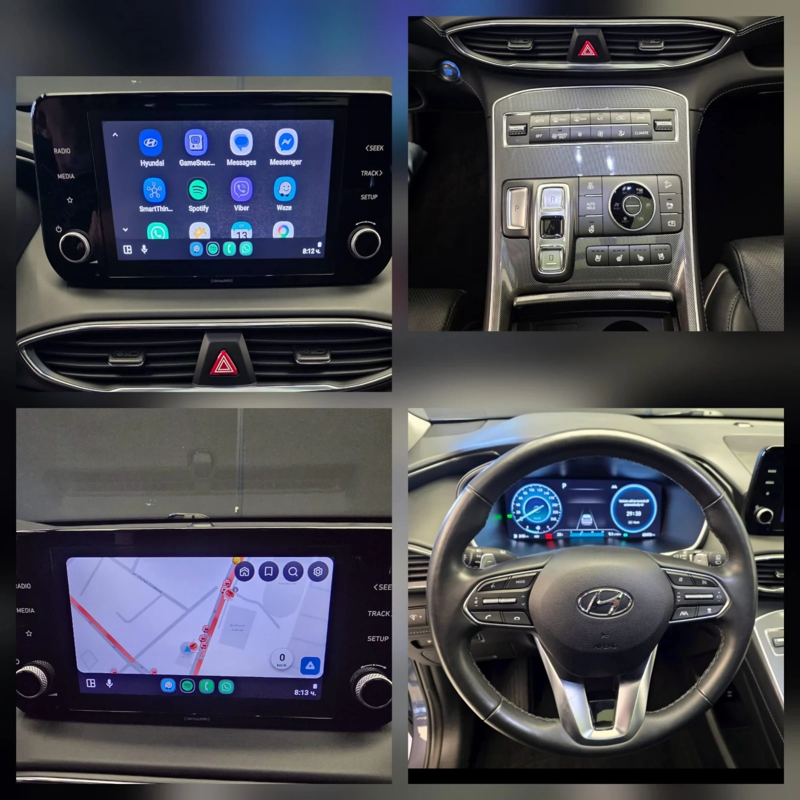 Hyundai Santa fe 1.6PHEV/265hp/Plug-in Hybrid/4WD, снимка 17 - Автомобили и джипове - 54570278