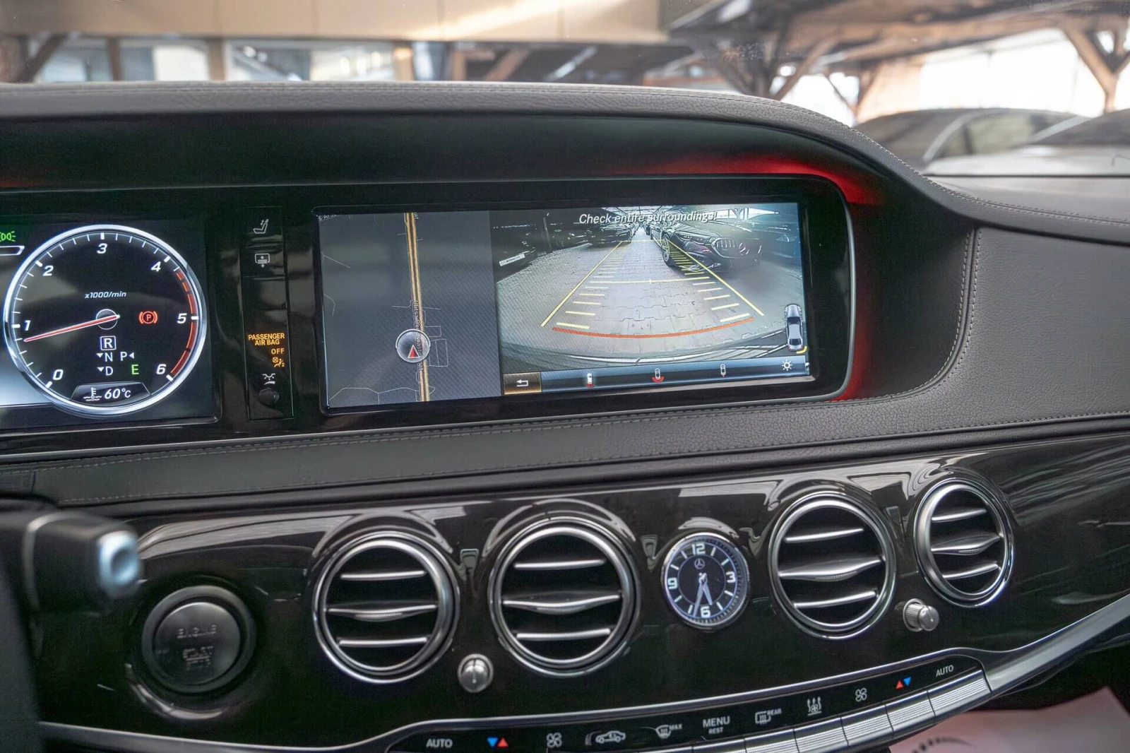 Mercedes-Benz S 350 AMG/4Matic/Ambient/Soft Close/Burmester/Пано/Мемор, снимка 12 - Автомобили и джипове - 53892597