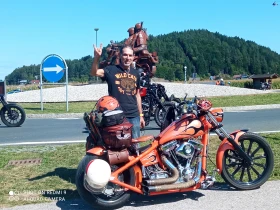 Harley-Davidson Custom Red horse / Street Stallion hardtail/, снимка 15