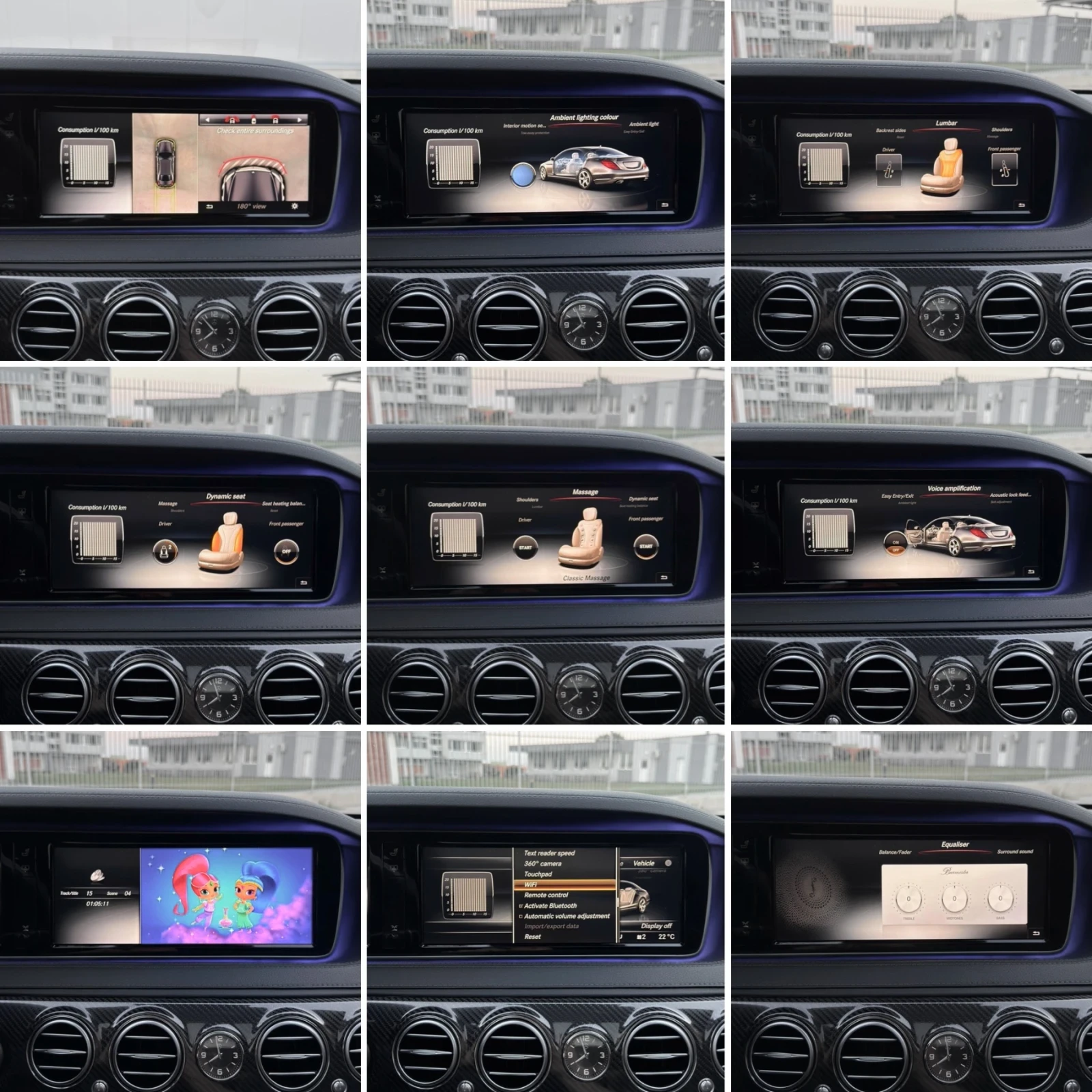 Mercedes-Benz S 500 BRABUS/ 3xTV/ PANO/ 4MATIC/ BUSINESS CLASS/, снимка 14 - Автомобили и джипове - 55136843