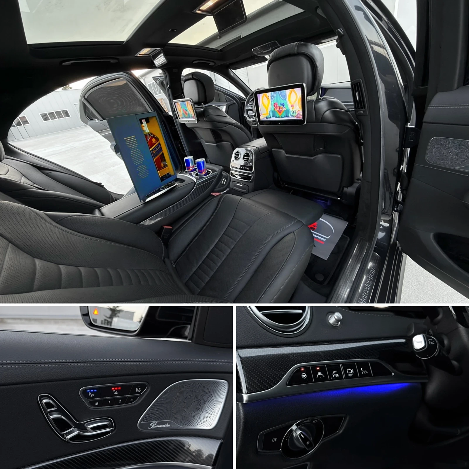 Mercedes-Benz S 500 BRABUS/ 3xTV/ PANO/ 4MATIC/ BUSINESS CLASS/, снимка 10 - Автомобили и джипове - 55136843