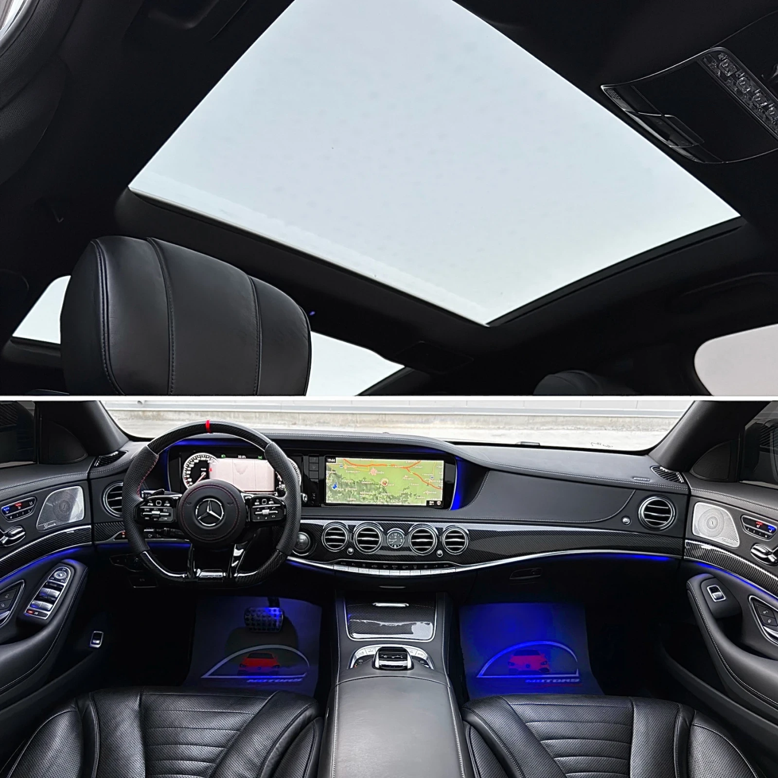 Mercedes-Benz S 500 BRABUS/ 3xTV/ PANO/ 4MATIC/ BUSINESS CLASS/, снимка 9 - Автомобили и джипове - 55136843