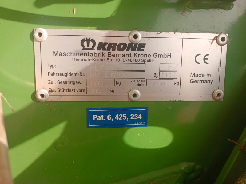 Балировачка Krone 1290 HDP HighSpeed , снимка 5 - Селскостопанска техника - 43596445