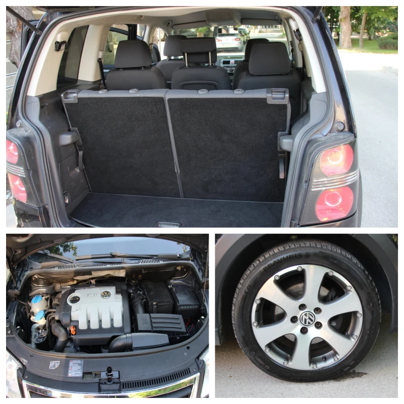 VW Touran CROSS  2.0 TDI   6+ 1 МЕСТА   НОВ ВНОС  ЛИЗИНГ, снимка 16 - Автомобили и джипове - 52037522