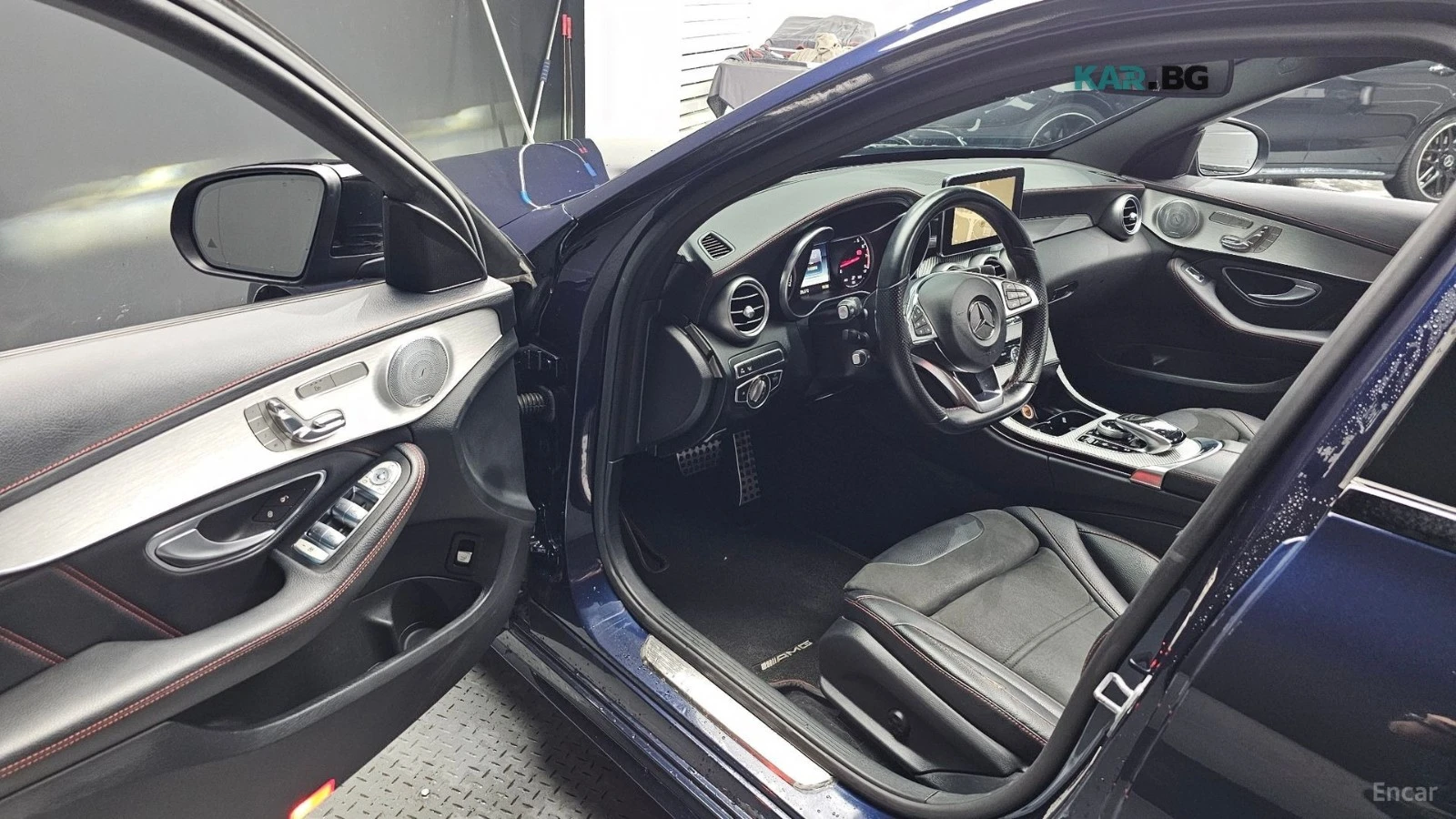 Mercedes-Benz C 43 AMG 4MATIC* КОЖА* ПОДГРЕВ* ОБДУХВ* BURMASTER* PANO* 36, снимка 9 - Автомобили и джипове - 55741879